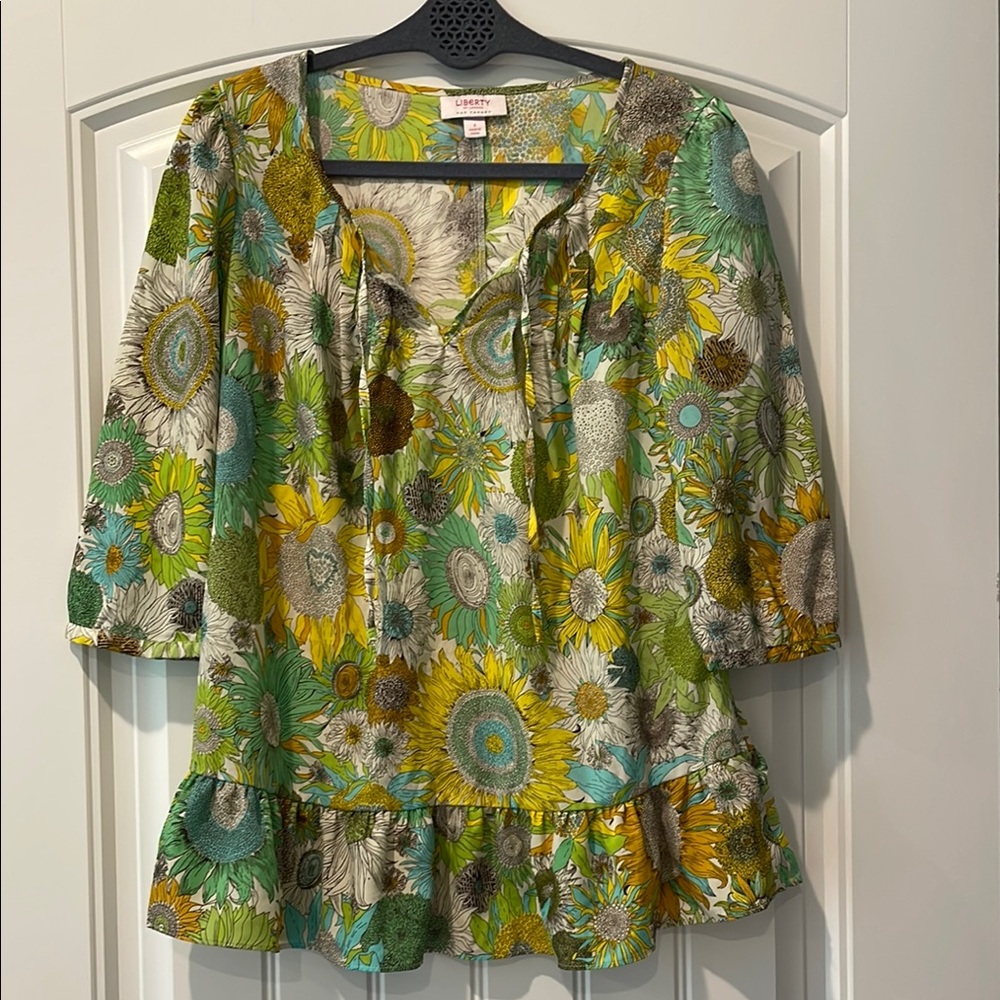 Liberty of London for‎ Target Floral Ruffled Blouse S